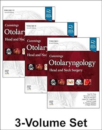 Cummings Otolaryngology: Head and Neck Surgery, 3-VOL Set 7ed