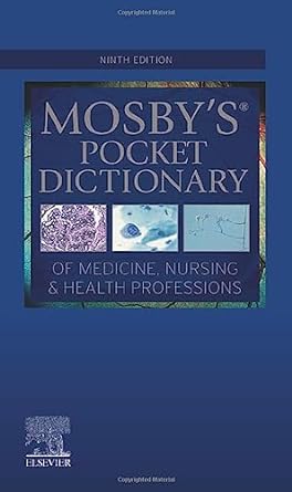 Mosby's Pocket Dictionary of Medicine, Nursing and Health Professions: 9ed