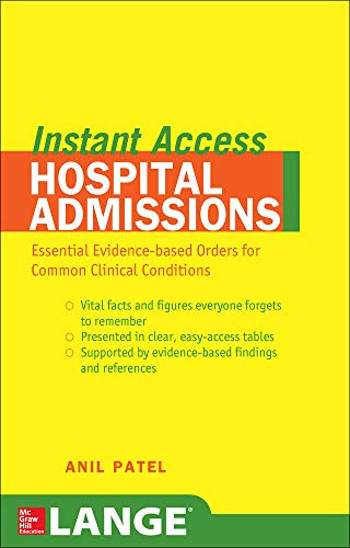 LANGE INSTANT ACCESS: HOSPITAL ADMISSION