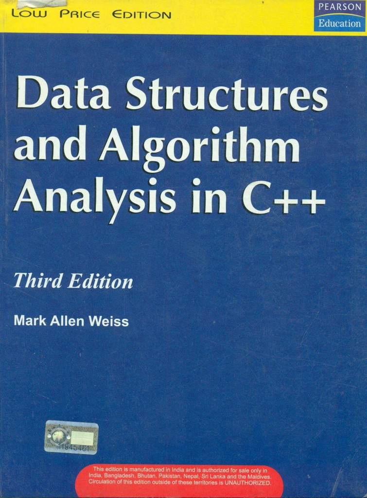 Data Structures and Algorithm Analysis in C++, 3e 