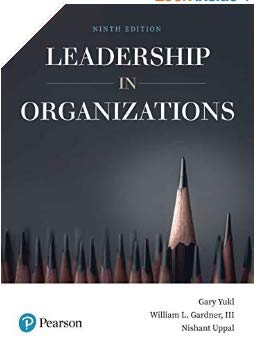 Leadership in Organizations, 9/e