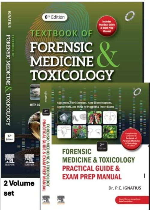 Textbook of Forensic Medicine & Toxicology, 6/e + Forensic Medicine & Toxicology: Practical Guide & Exam Prep Manual, 2/e - SET