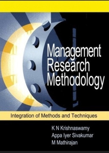 [B9788177585636] Management Research Methodology: Integration of Methods and Techniques , 1e