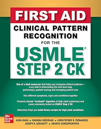 [B9781264285969] FIRST AID PATTERN RECOGNITION FOR THE USMLE STEP 2CK