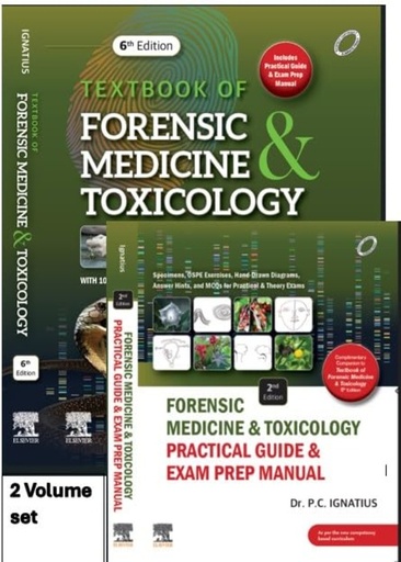 [B9788131271278] Textbook of Forensic Medicine & Toxicology, 6/e + Forensic Medicine & Toxicology: Practical Guide & Exam Prep Manual, 2/e - SET
