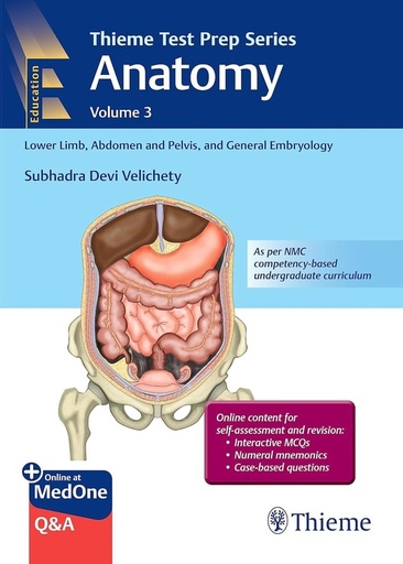 [B9789392819469] Test Prep Anatomy: Volume-3: Lower Limb, Abdomen,General Embryology, 1/e