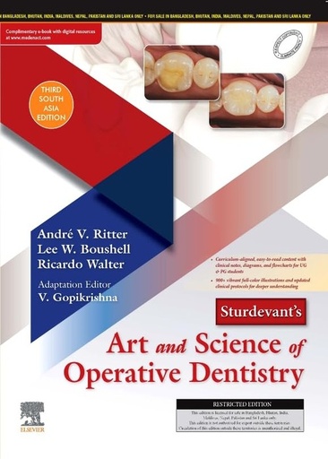 [B9788131270349] Sturdevant's Art and Science of Operative Dentistry, 3rd SAE
