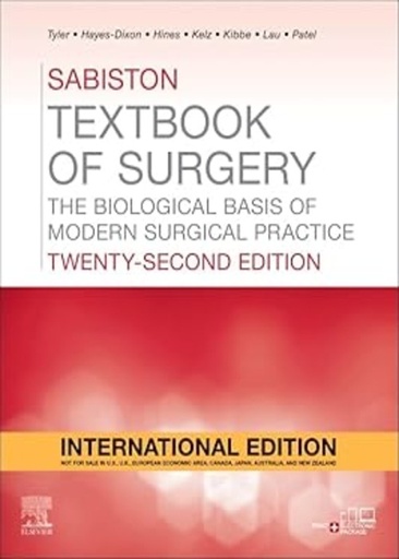 [B9780443379161] Sabiston Textbook of Surgery: The Biological Basis of Modern Surgical Practice, IE, 22/e