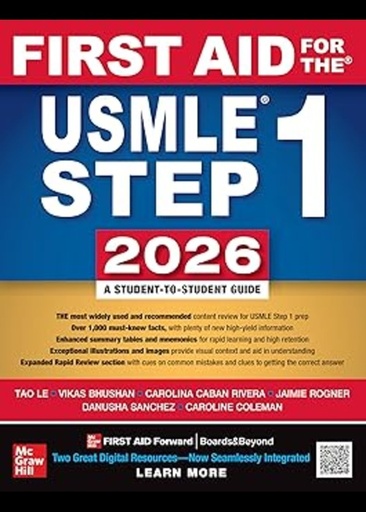 [B9789364442664] FIRST AID FOR THE USMLE STEP 1, 2026